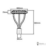 Парковий LED Світильник PWL 80W GREENPARK-Z5, фото 4