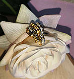 Срібний персень із жовтими сапфірами "Метелик", розмір 18,4, фото 7