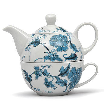 Чайний набір з чашки і заварника "Блакитний дракон"