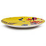 Кругле сервірувальне блюдо жовтого кольору з малюнком «Пишний букет» Maison, фото 4