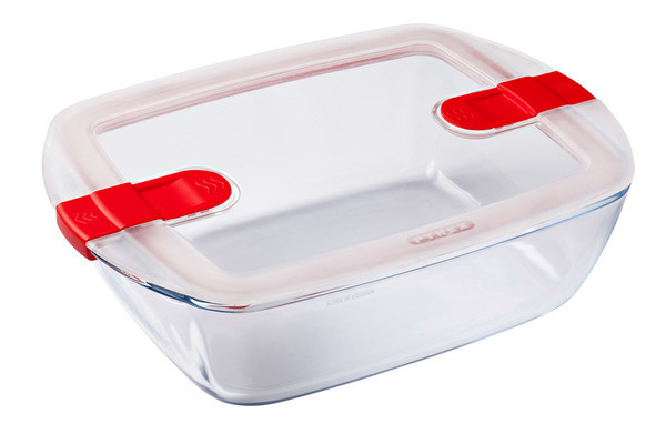 Форма для запікання "Pyrex CK&HT" 2,5 л,28х20х8см,скло прямокут.,з пласт.кришкою№216PH00(4)