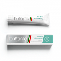 Зубная паста Brillante Herbal Whitening отбеливающая антибактериальная, 75 мл