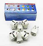 Перехідник Євро вилка AC Plug Travel Adapter, фото 3