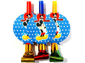 "Микки Маус" - Плямисті Язычки гудки (6 шт. в уп.)