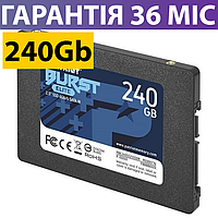 240GB SSD диск Patriot Elite, твердотельный ссд 2.5" накопитель 240 гб для ПК и ноутбука acer, asus, lenovo