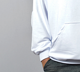 Supreme Худі чоловічий Кегнгуру з принтом Супрім Білий Світшот сьюприм з капюшоном Кофта Супреме трикотажна, фото 3