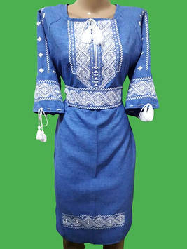 Вишиванка,плаття жіноче "Білий орнамент"