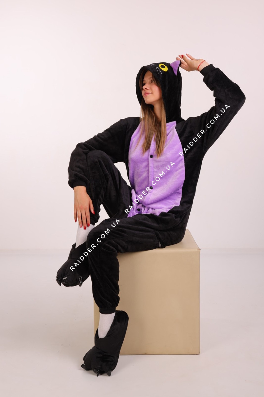 Пижама кигуруми кошка спуки женская, Костюм кигуруми для взрослых кошечка спуки (1034) - фото 1 - id-p1300979270