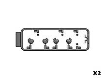 Пілоти вертольотів США (війна у В'єтнамі). Набір пластикових фігурок. 1/32 ICM 32114, фото 3