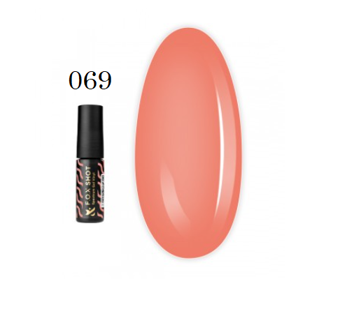 Гель-лак F.O.X. Shot Spectrum Gel Vinyl 069 абрикосово-кораловий 5 мл