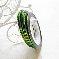 Нігтьовий скотч.Квіт Зелений.Товщина 1 мм