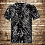 Футболка 3D Оскал вовка ВСІ Розміри, фото 2