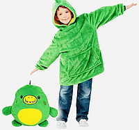 Детская Толстовка Халат Игрушка 2 в 1 Huggle Pets Green