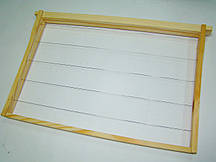 Рамка для вуликів Дадан збита (435х300) сосна, єврозамок, втулки, дріт н/ж