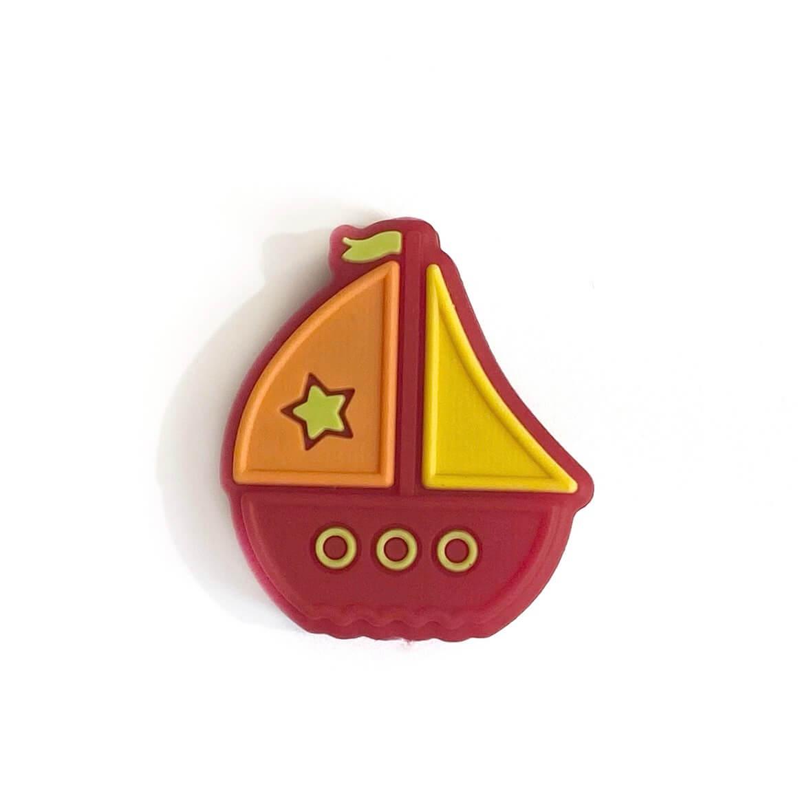 Кораблик БУСІНА (червоний) силіконова