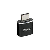 Adapter Hoco UA5 Type-C -> USB Black