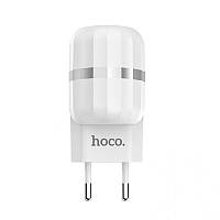 Сетевое зарядное устройство 2USB Hoco C41A 2.4A White + USB Cable iPhone 6