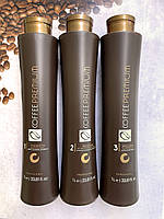 Набір для вирівнювання волосся Coffee Premium, 1000 мл х 3
