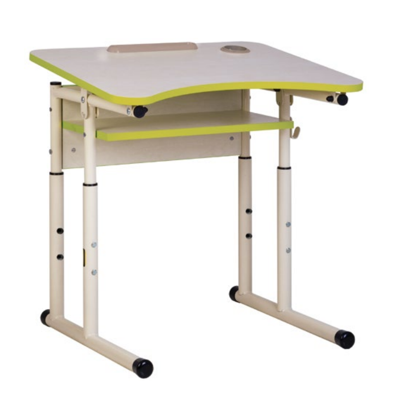 Парта для школяра E-179/1 T PK U NS одномісна з підсклянником регульована по висоті (ТМ Новий Стиль)