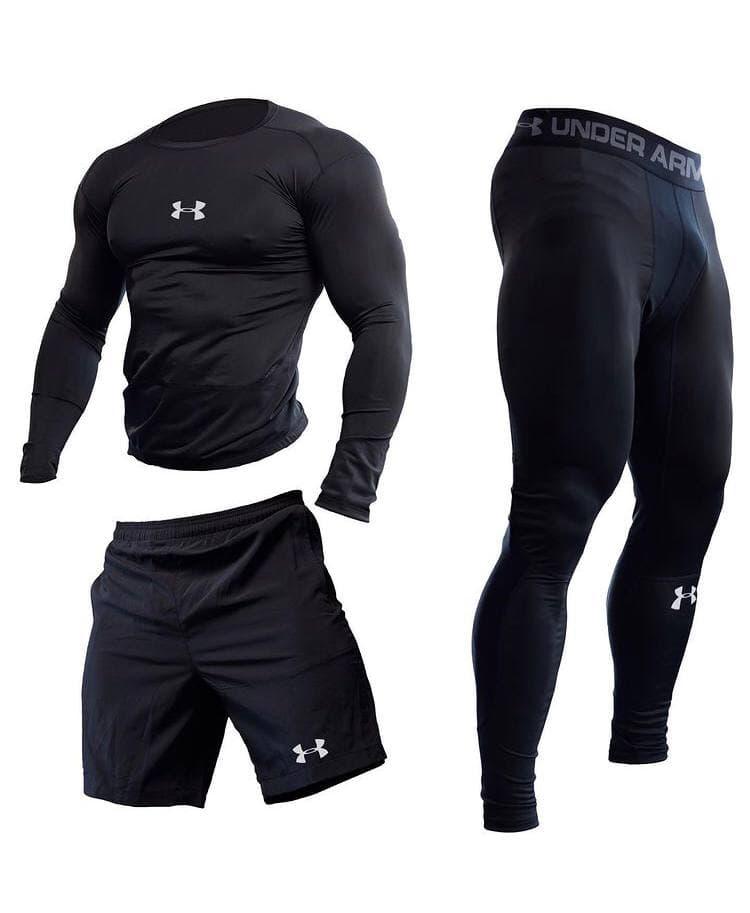 Компрессионный комплект для спорта мужские 5в1 Nike