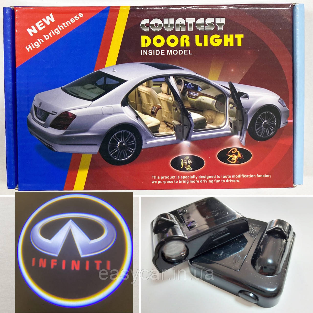 Логотип підсвічування двері Інфініті Lazer door INFINITI, фото 1