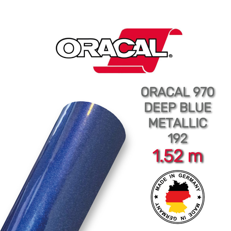 Синяя металлик глянцевая пленка Oracal 970 Deep Blue Metallic 192 - фото 1 - id-p448183594