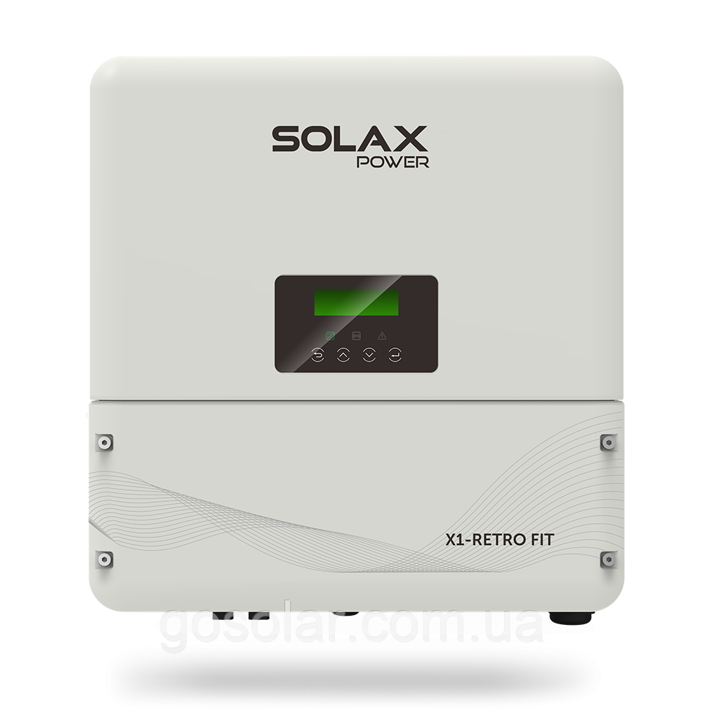 Мережевий інвертор для сонячних електростанцій SOLAX X1-FIT-5.0 kW (5 кВт, 1 фаза)