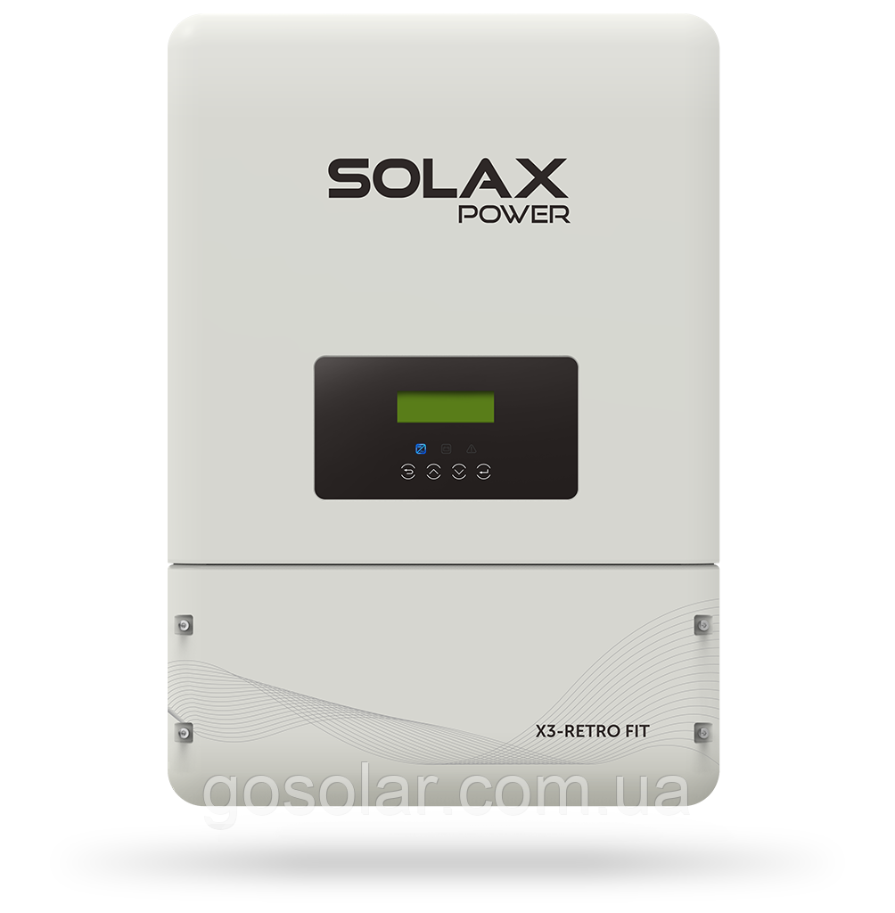 Інвертор 10 кВт 3 фази SOLAX X3-FIT-10.0 kW для сонячних електростанцій