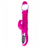 Подвійний вібратор з підігрівом, стимулятор для піхви і клітора, інтимні іграшки для жінок, фото 2