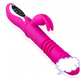 Подвійний вібратор з підігрівом, стимулятор для піхви і клітора, інтимні іграшки для жінок, фото 5