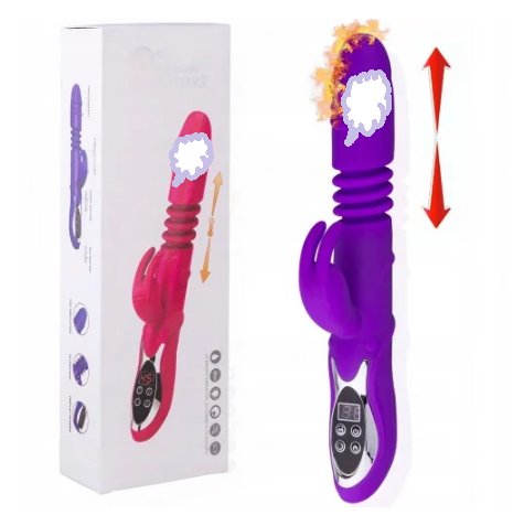 Подвійний вібратор з підігрівом, стимулятор для піхви і клітора, інтимні іграшки для жінок, фото 1