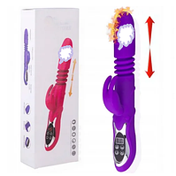Подвійний вібратор з підігрівом, стимулятор для піхви і клітора, інтимні іграшки для жінок