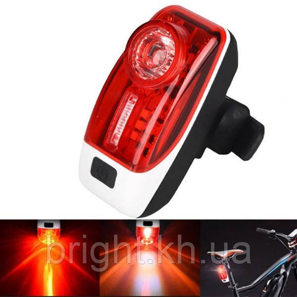 Велофонарь XH-207-0.5W + 3SMD, ЗУ micro USB, вбудований акумулятор
