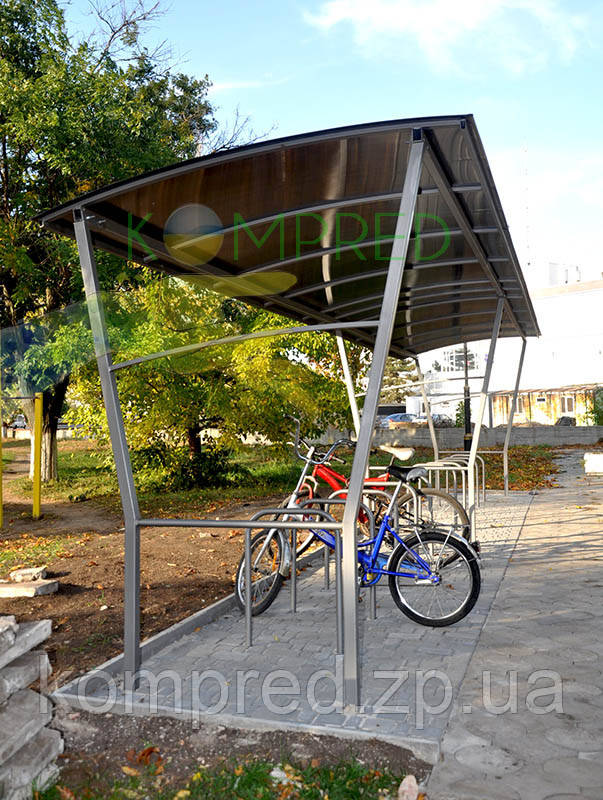 Велопарковка з навісом для 10 місць для паркування Компред OL415/1, фото 1