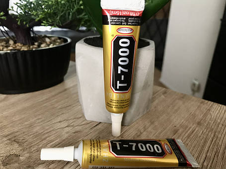 Клей герметик Zhanlida T7000 чорний для Тачскрінів, Дисплеїв, Модулів 15ml, фото 2