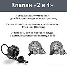 Надувной матрас Intex 64777, 99 x 191 x 25 см, с электронасосом. Одноместный, (Оригинал), фото 3