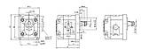 Гідронасос шестерний Industrialtechnic A16X7C3-B/A11X13C8.1-B, фото 3