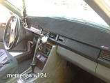 Накидка на панель приладів MERCEDES-BENZ E-Class (2 пок., W124, )  1985-1996, Чохол на торпеду авто Мерседес Бенц W124, фото 2