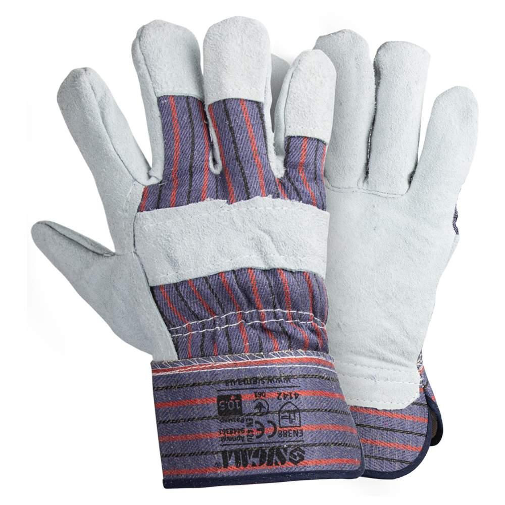 Замшеві рукавички комбіновані (цілісна долоню) SIGMA (9448361)