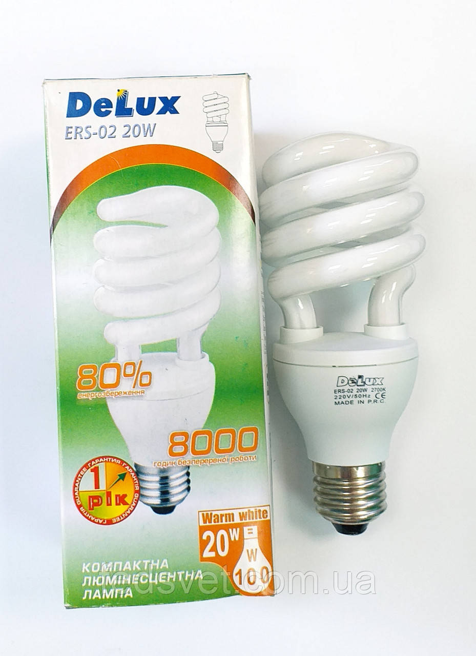 Лампа енергоощадна DELUX ERS-02 20 W 4100 K E27