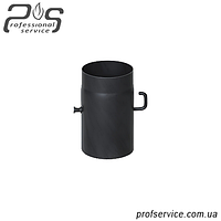 Дымоходный шибер черный стальной (2 мм) 0,25 м, 160 мм Darco, STAHL SYSTEM,PARKANEX, Prodmax