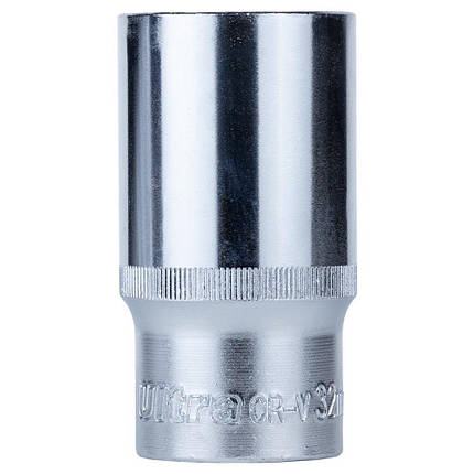 Насадка шестигранна довга 1/2" 32мм CrV ULTRA (6072322), фото 2