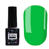 Гель-лак Kira Nails No182 (блакитно-зелений, емаль), 6 мл