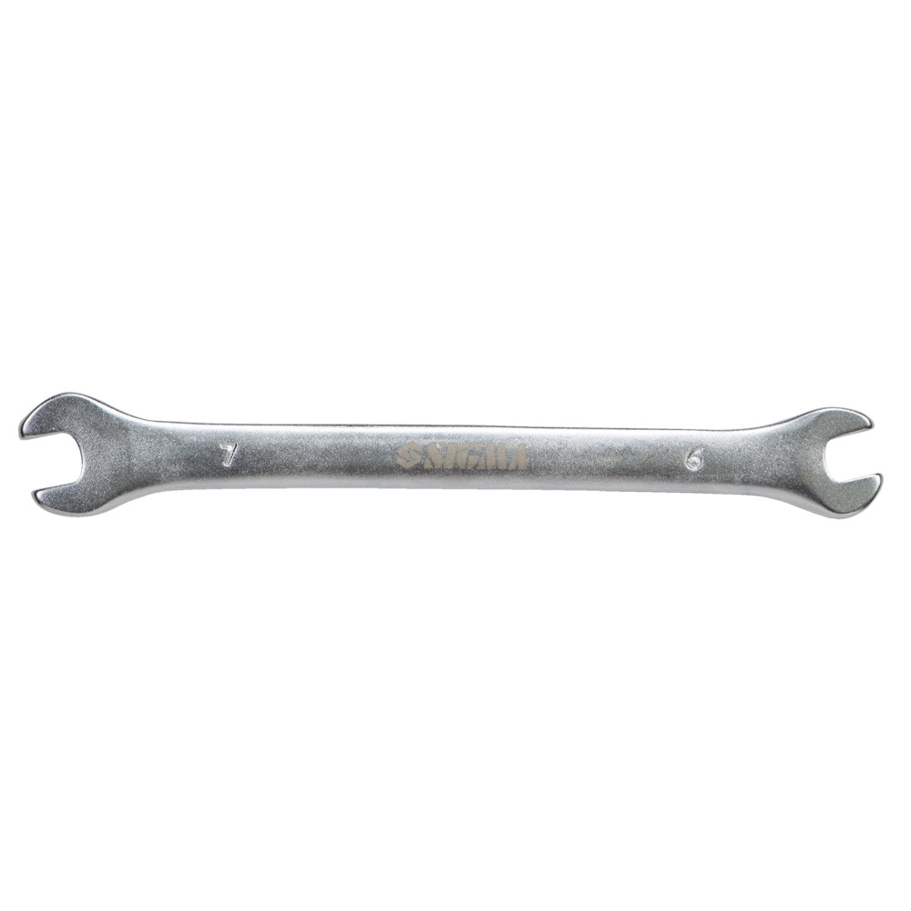 Ключ ріжковий 6×7мм CrV satine SIGMA (6025611)