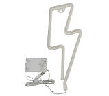 Настінний неоновий світильник нічник Блискавка синій, фото 4