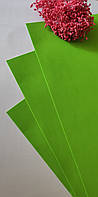 Фоамиран EVA , толщина 1 мм, размер 50*50 см , цвет светило зелёный