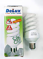 Лампа энергосберегающая DELUX T4 Full spiral 26W 4100К E27