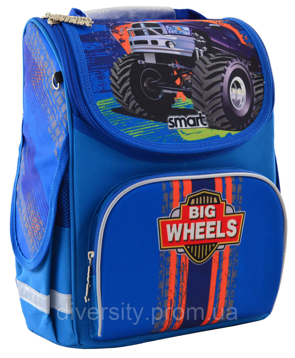 Школьный рюкзак,каркасный PG-11 "Big Wheels" серия "Smart  555971