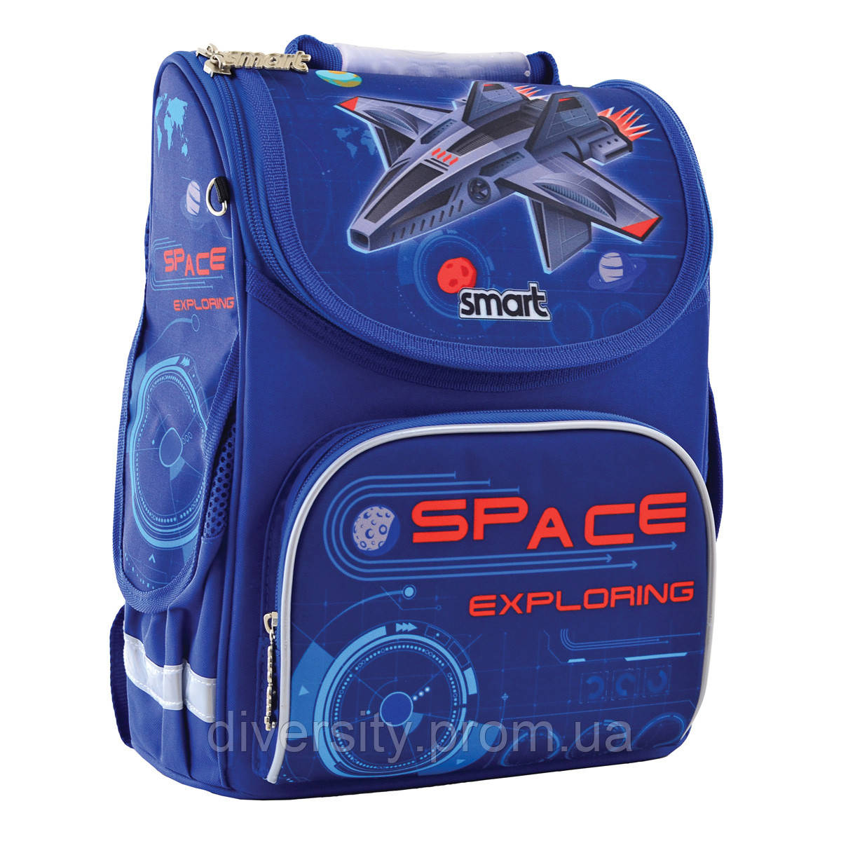 Школьный рюкзак,каркасный PG-11 "Space" серия "Smart 556016