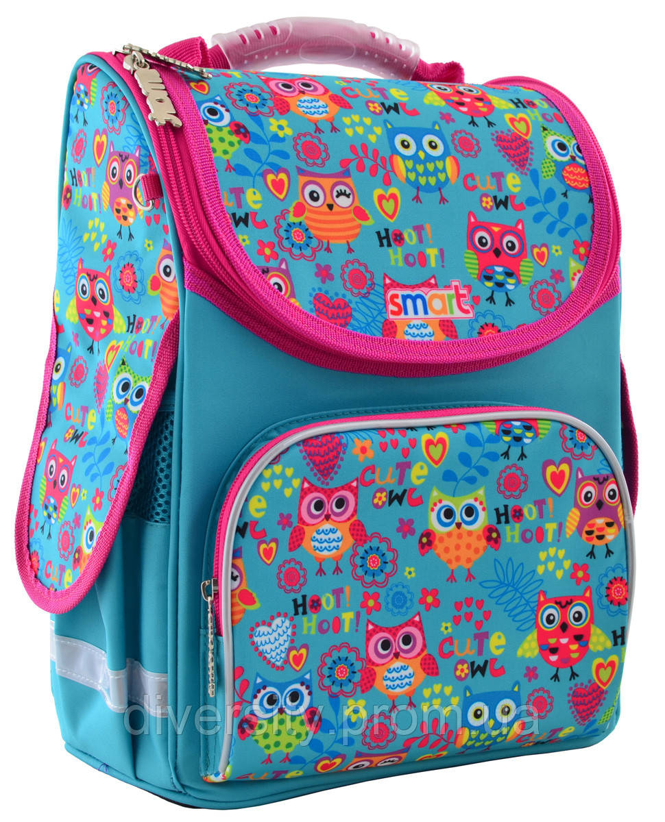 Шкільний рюкзак,каркасний PG-11 "Funny owls" серія "Smart 555930